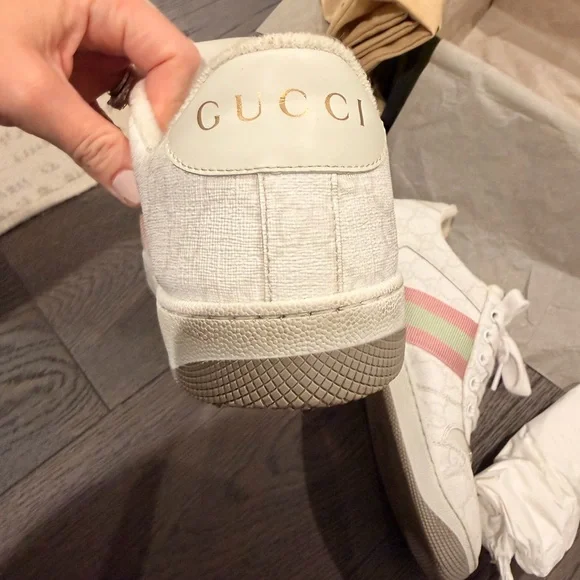 Gucci Women’s Screener Sneakers – Like New, Size EU 38 / US Women’s 8 - Picture 14 of 17